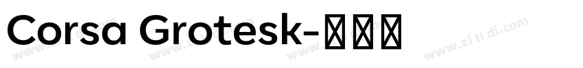 Corsa Grotesk字体转换